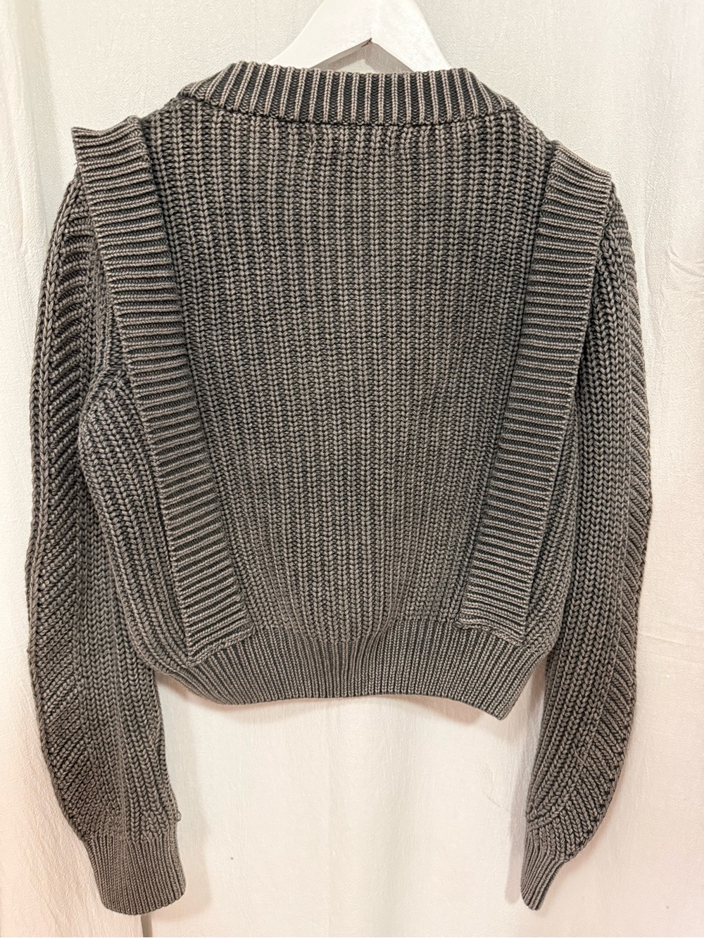 Urban Outfitters, Issac Cable Knit Open Front Cardigan sz S - Picture 6 of 10